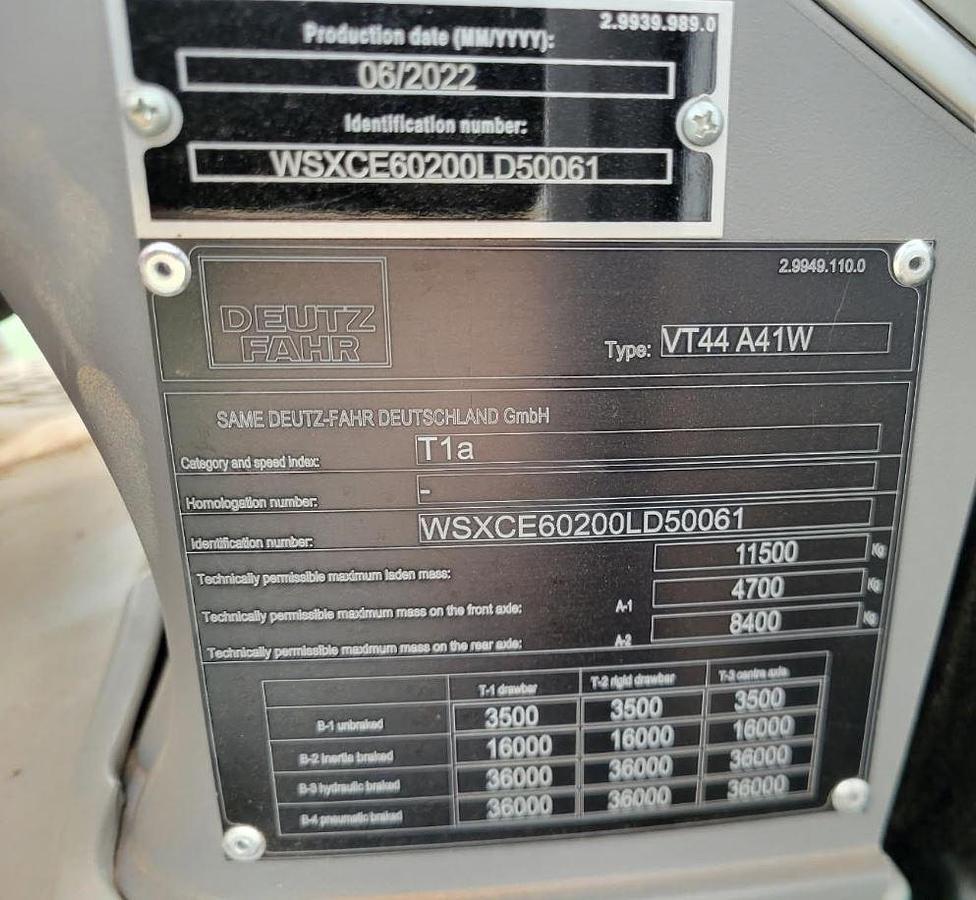 Used 2022 DEUTZ FAHR AGROTRON 6155 TTV