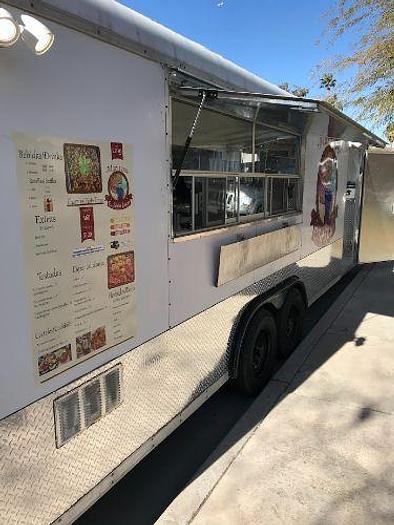 Used 2014 8ft x 24ft Kitchen Food Trailer