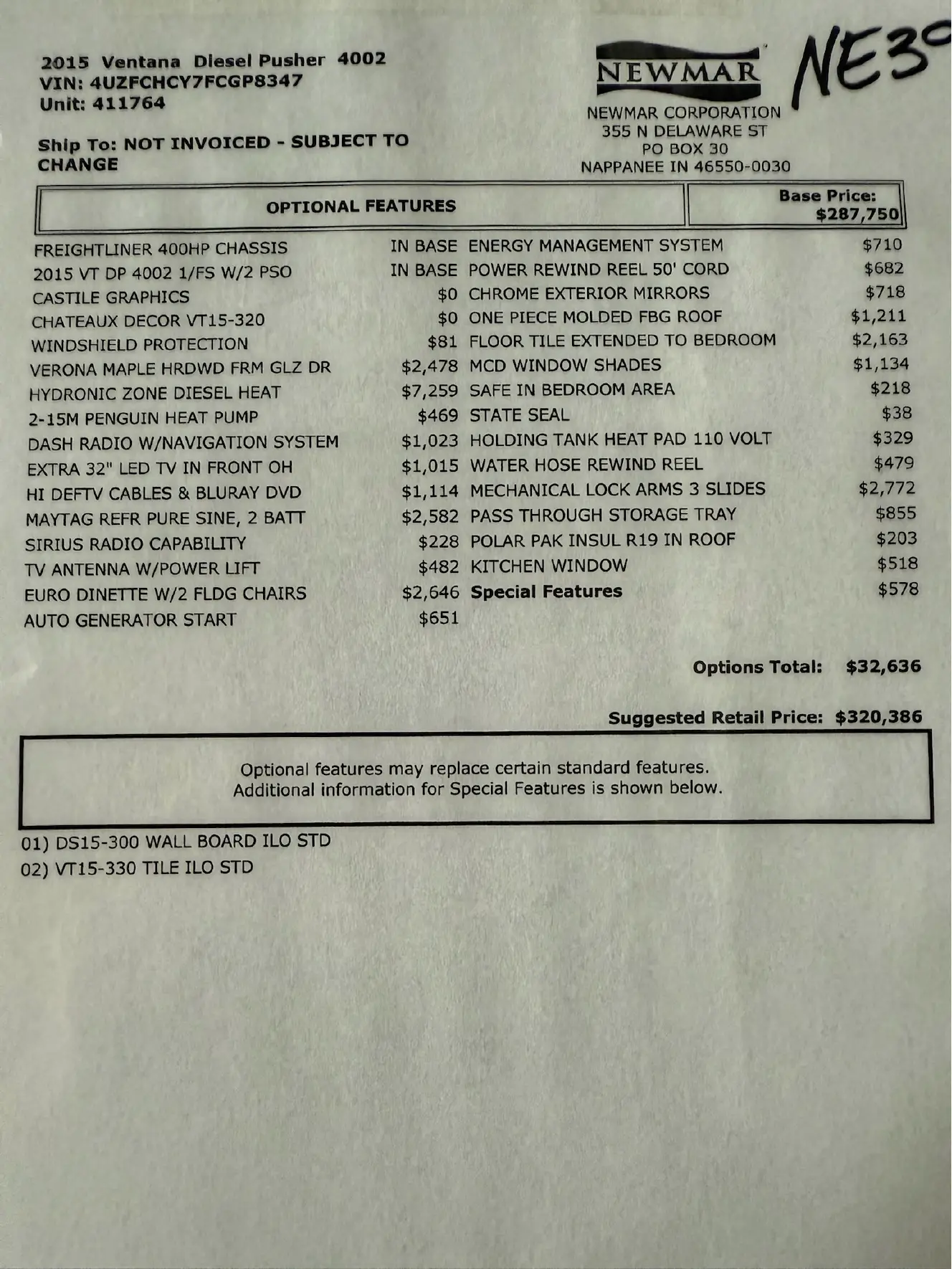 Used 2015 Newmar Ventana 4002