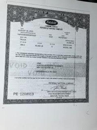 Used 2024 Peterbilt 389 Dump Truck