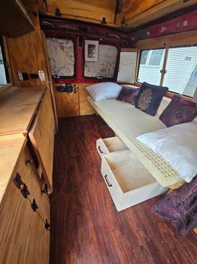 Used 2010 GMC Savana 2500 Custom Camper Van – Solar, Lithium Battery, Full Van Build