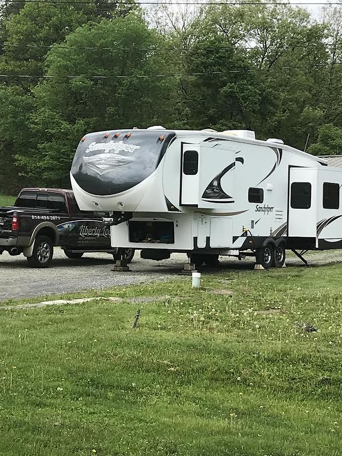 Used 2013 Forest River Sandpiper 315RE Fifth Wheel