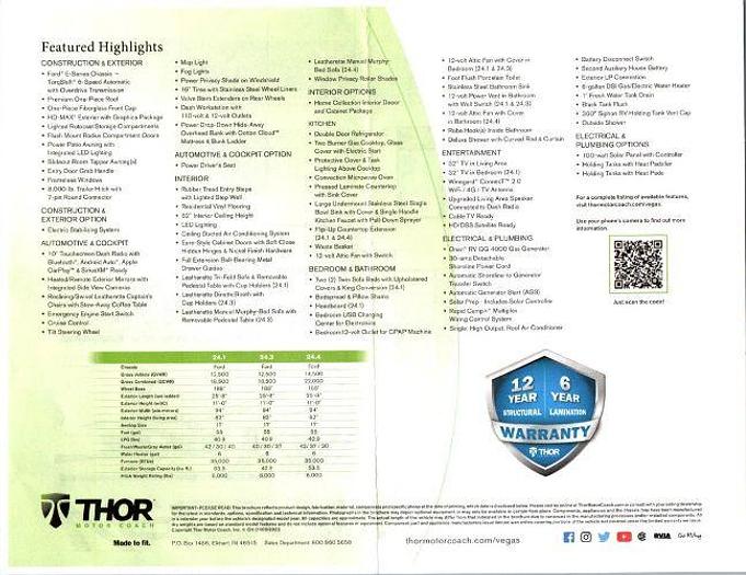 Used 2022 Thor Motor Coach Vegas RUV 24.1