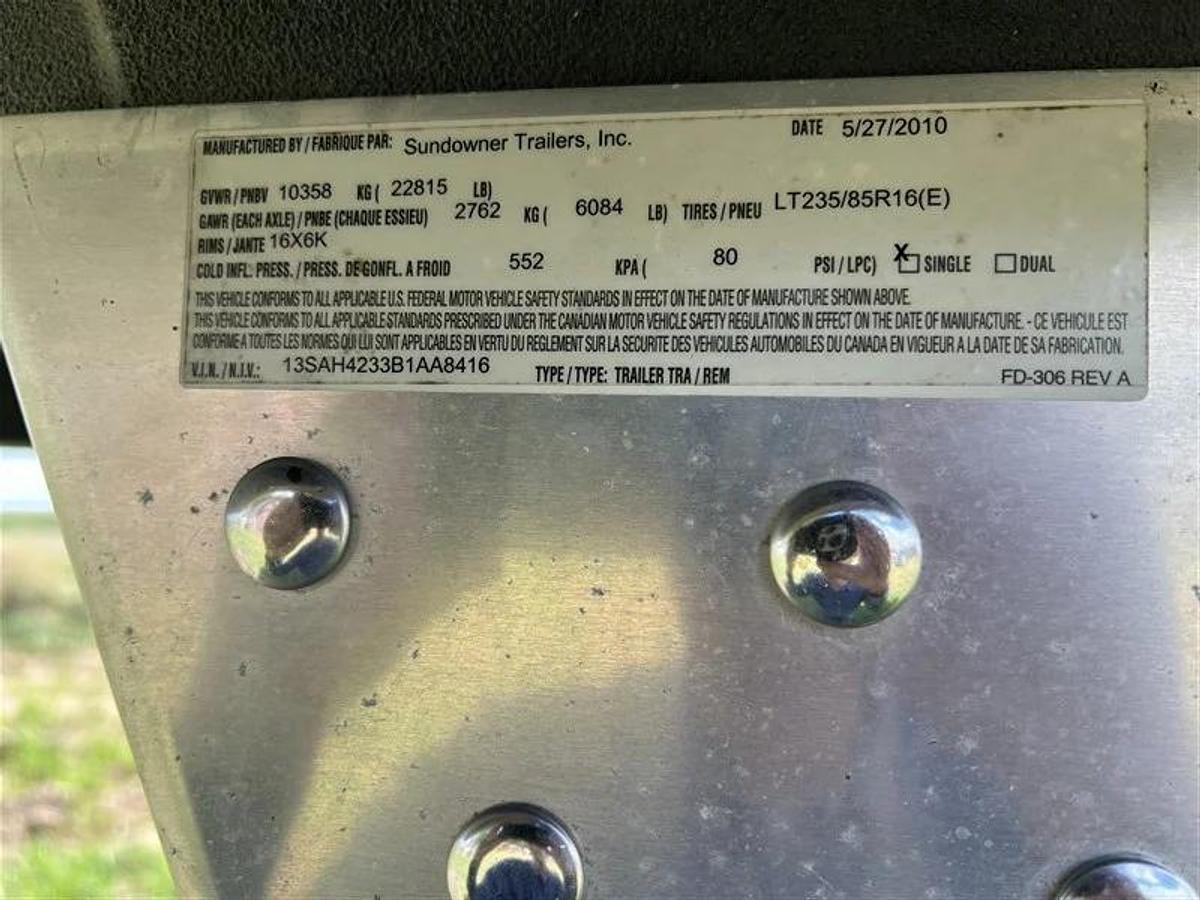 Used 2010 Sundowner Sunlite 720 6 Horse