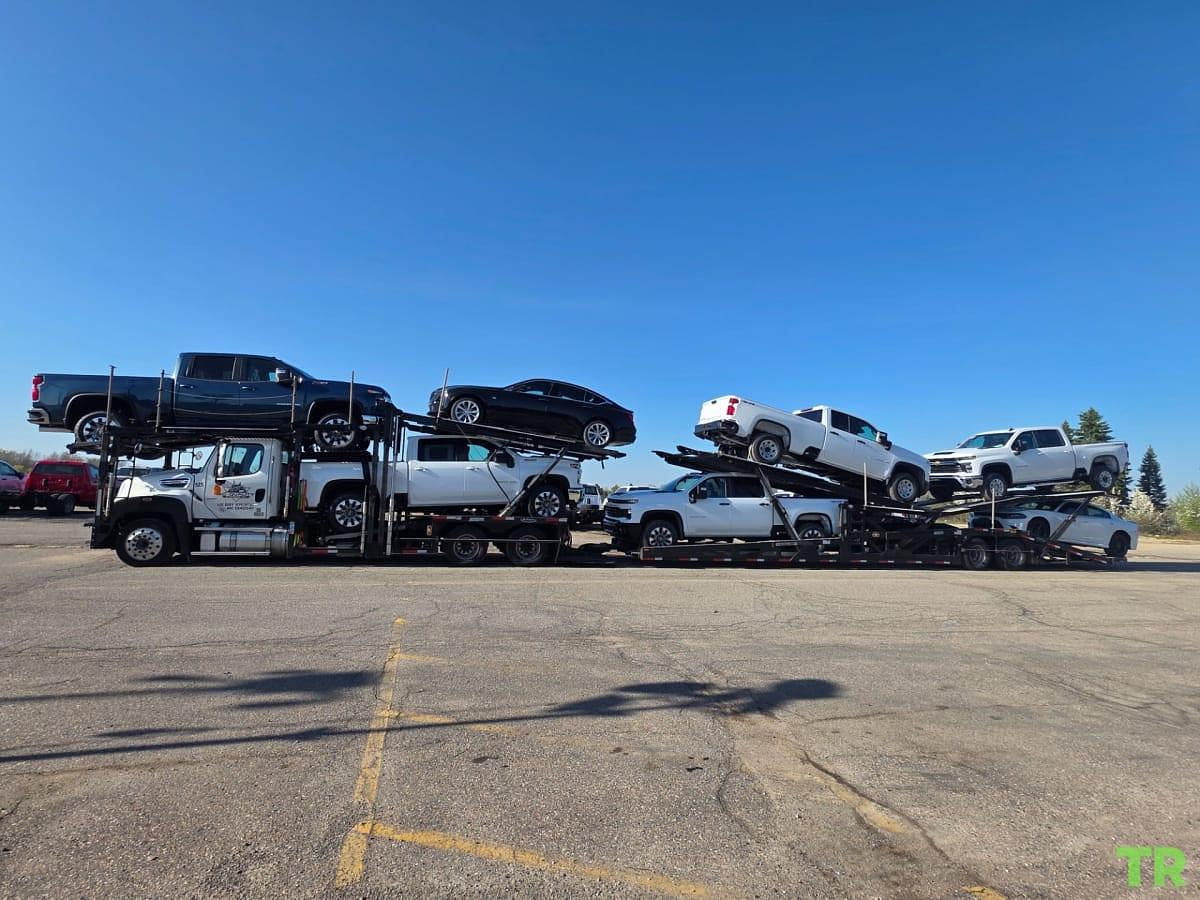 Used 2021 Freightliner 114SD Car Carrier with 2022 Cottrell CX09 Trailer