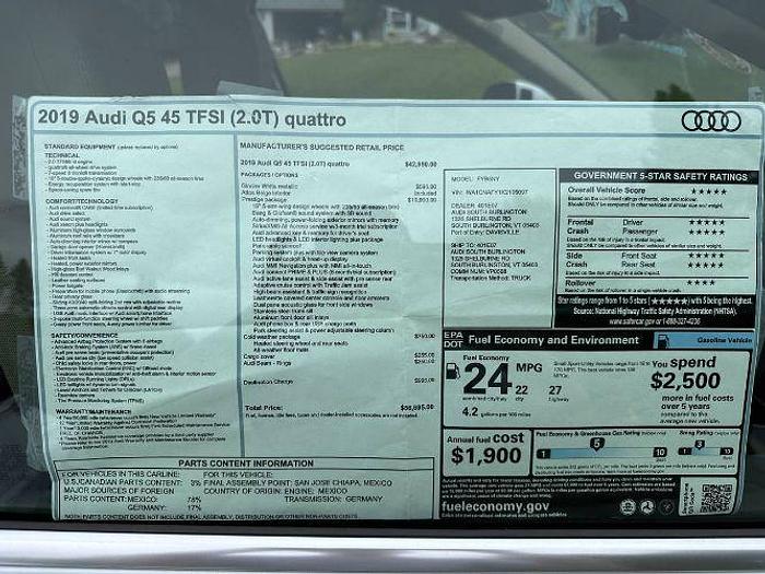 Used 2019 Audi Q5 Quattro Prestige