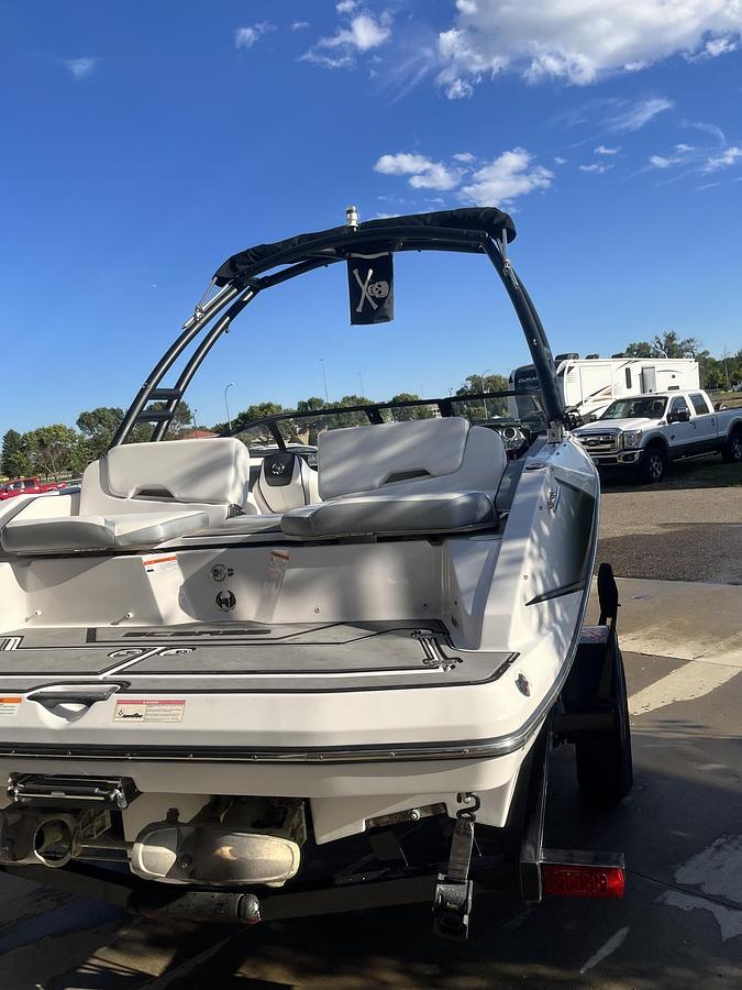 Used 2016 Scarab 215 Jet Boat with Monster Surf Tower and Bimini