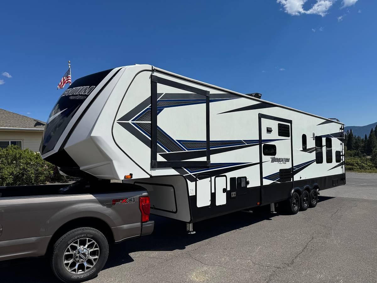 Used 2020 Grand Design Momentum 381M Toy Hauler'