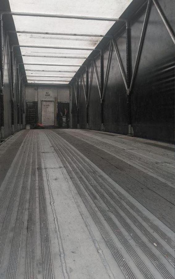 Used 2004 Benson Flatbed Trailer 714 Spread Axle