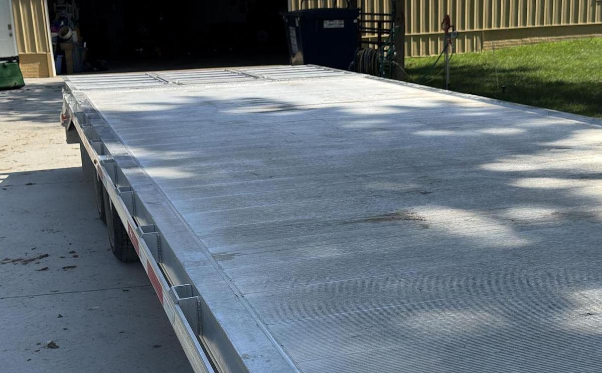 Used 2020 Alum-Line Gooseneck Flatbed Trailer