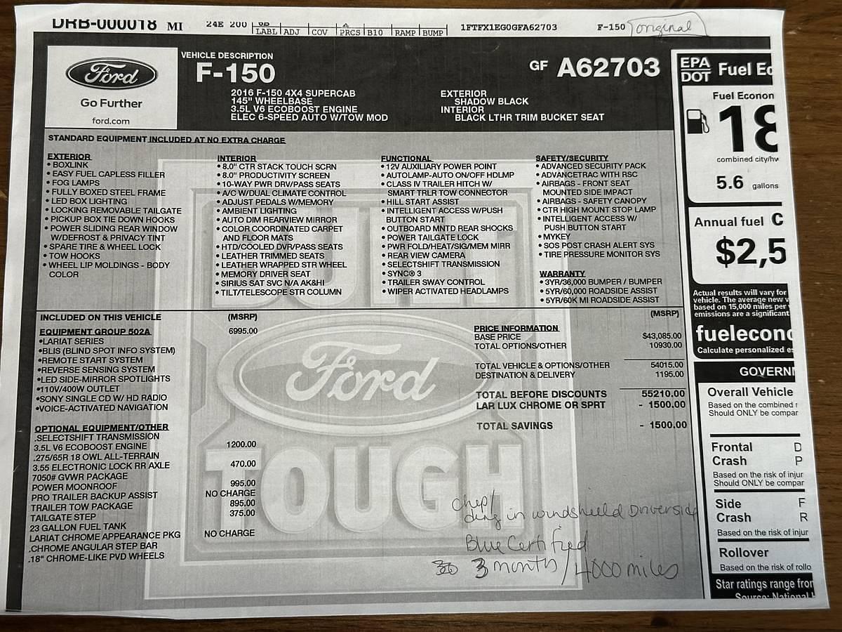 Used 2016 Ford F150