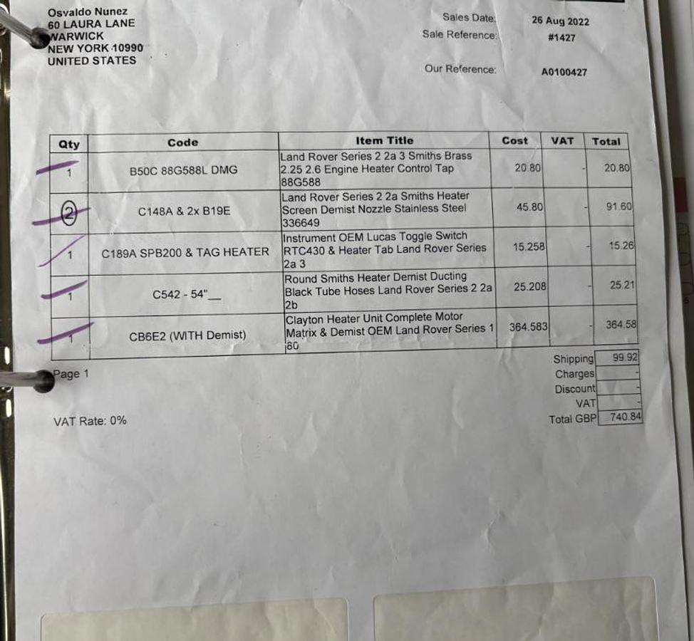 Used 1966 Land Rover Series II A