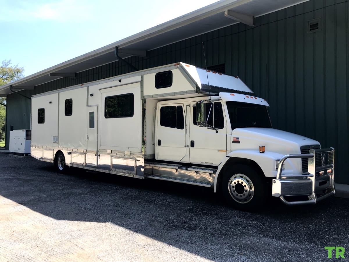 Used 1998 Freightliner FL80 Renegade Car Carrier | Cummins 405 HP | Allison Automatic | 5-Car Kaufman Hauler