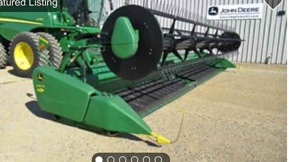 Used 2013 John Deere 635 Flex Draper Head 35ft