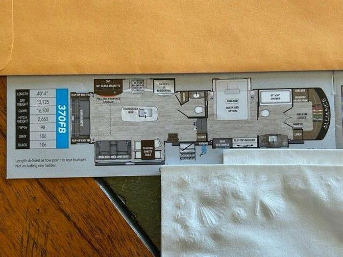 Used 2021 Alliance RV Paradigm 370FB