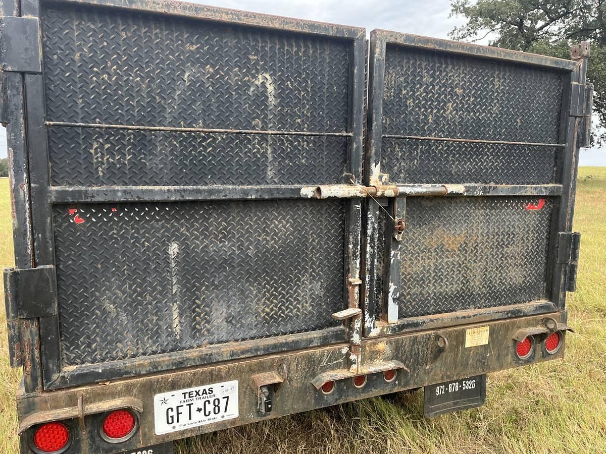Used Texas Goosenecks 16' Heavy-Duty Dump Trailer – 4' Sides – Tandem 12,000-Lb Dexter Axles