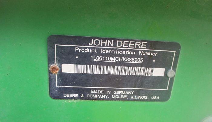Used 2017 JOHN DEERE 6110M