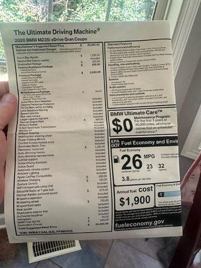 Used 2020 BMW 2 Series M235I xDrive Gran Coupe