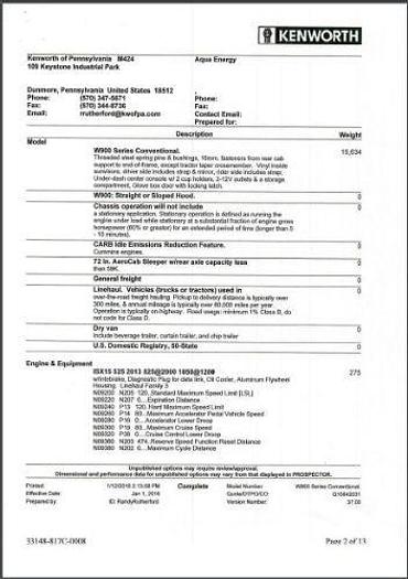 Used 2017 KENWORTH W900L