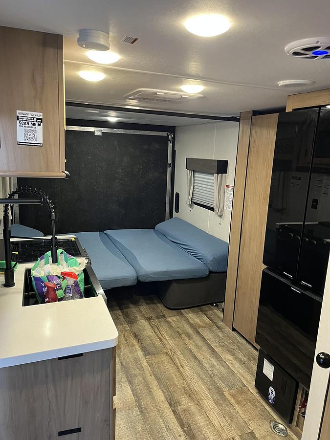 Used 2024 Forest River Cherokee Grey Wolf Black Label 22RRBL Travel Trailer Toy Hauler