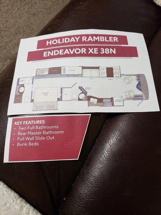 Used 2018 Holiday Rambler Endeavor XL 38N  360 XCM Diesel Pusher Motorhome