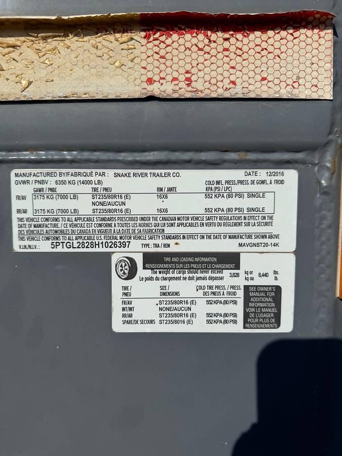 Used 2016 Maverick Stock Trailer