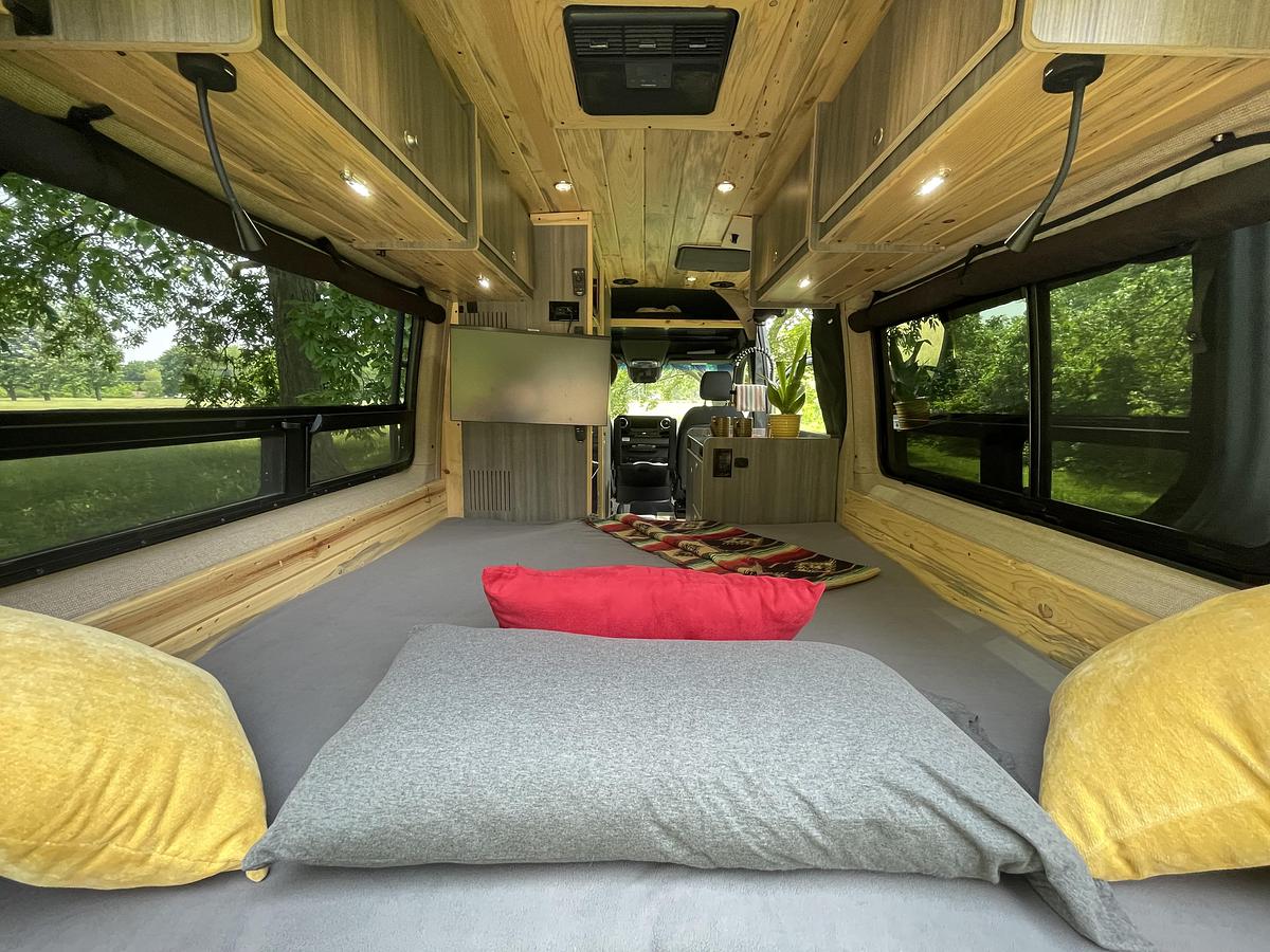 Used 2023 Mercedes-Benz Sprinter 144" Wheelbase High-Roof Complete Custom Built By Colorado Camper Van