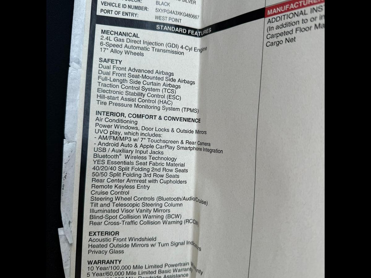 Used 2019 Kia Sorento LX 2WD