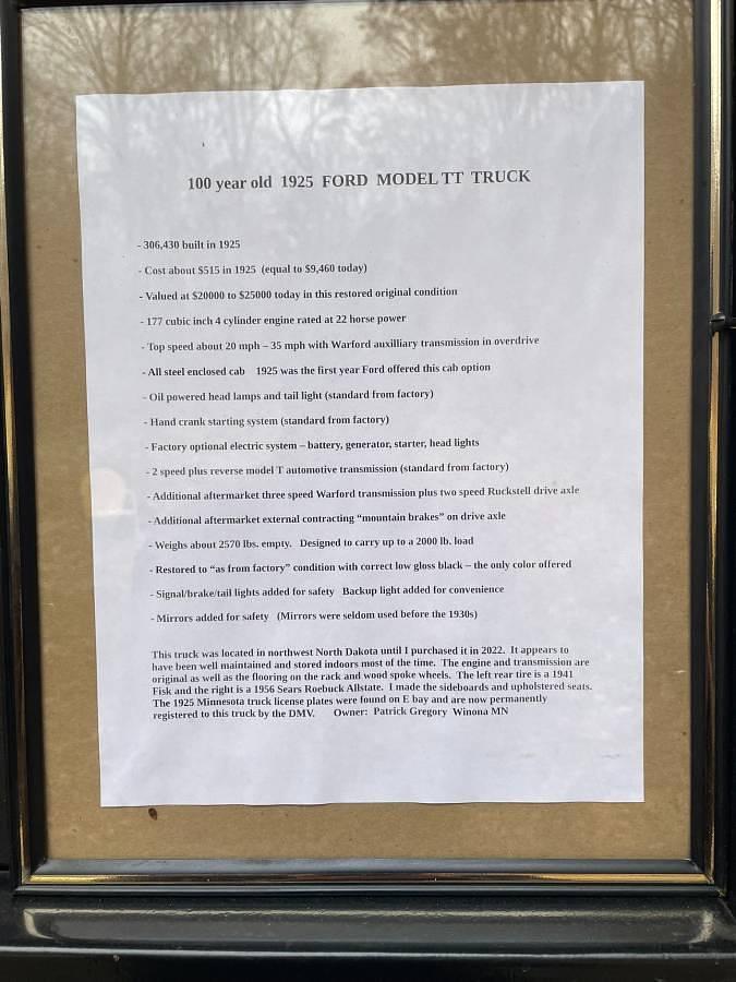 Used 1925 Ford Model TT truck