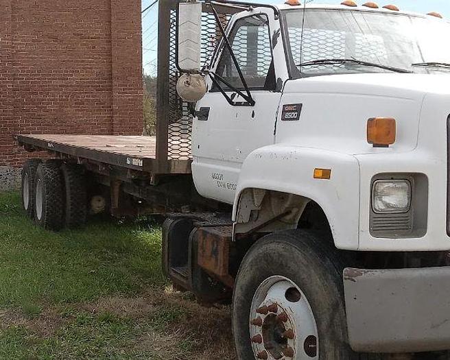 Used 1999 GMC C8500 Roll-Off Truss Delivery Truck