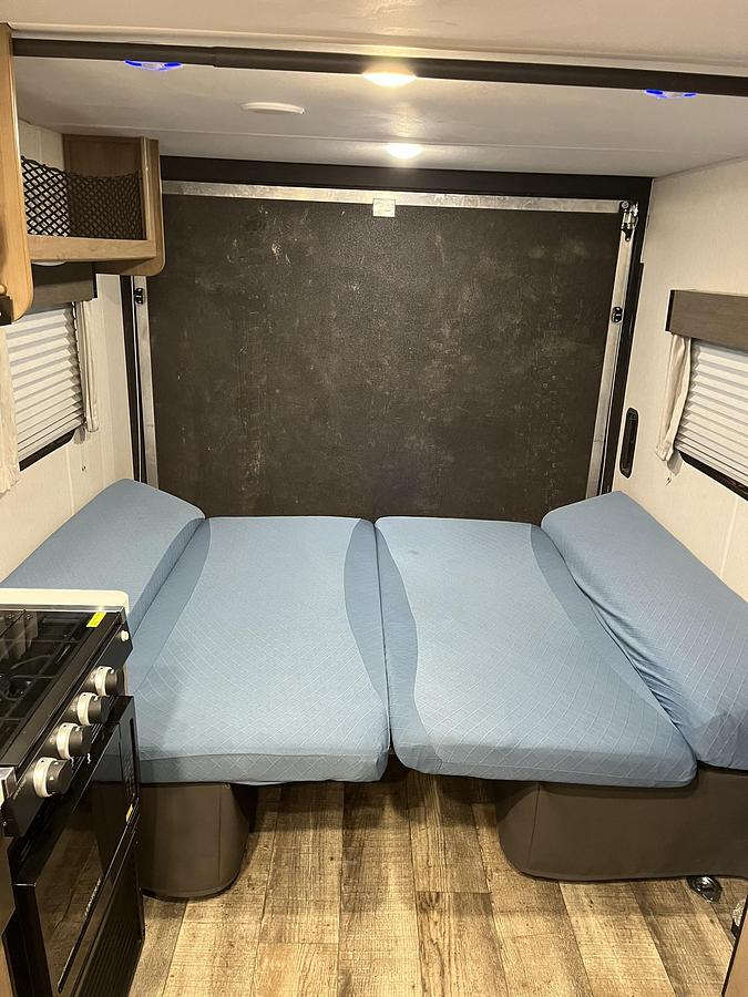 Used 2024 Forest River Cherokee Grey Wolf Black Label 22RRBL Travel Trailer Toy Hauler