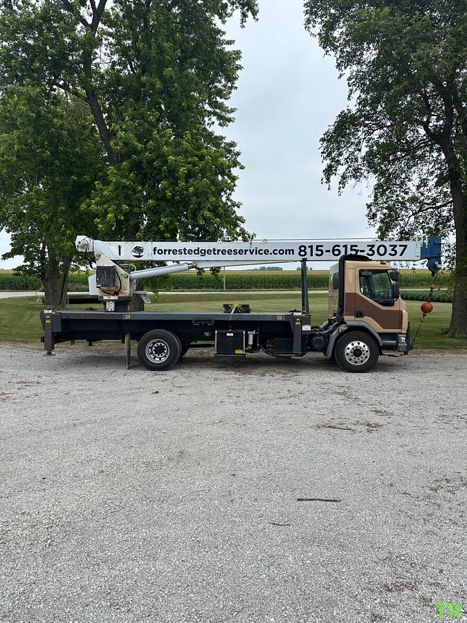 Used 2017 Manitex 22101S Mounted on Peterbilt 220 Boom Truck Crane