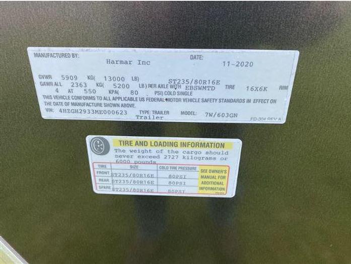 Used 2021 Harmar Dixie Outlaw Horse Trailer With Living Quarters