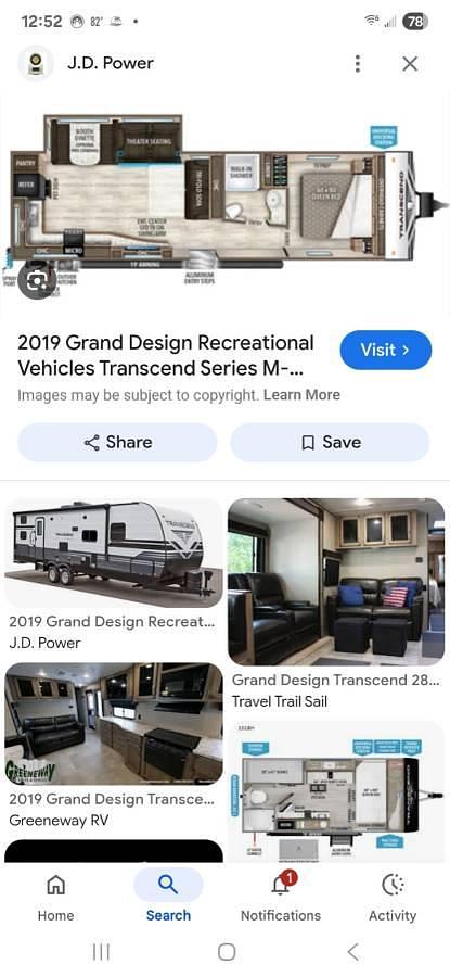 Used 2019 Grand Design Transcend 28MKS