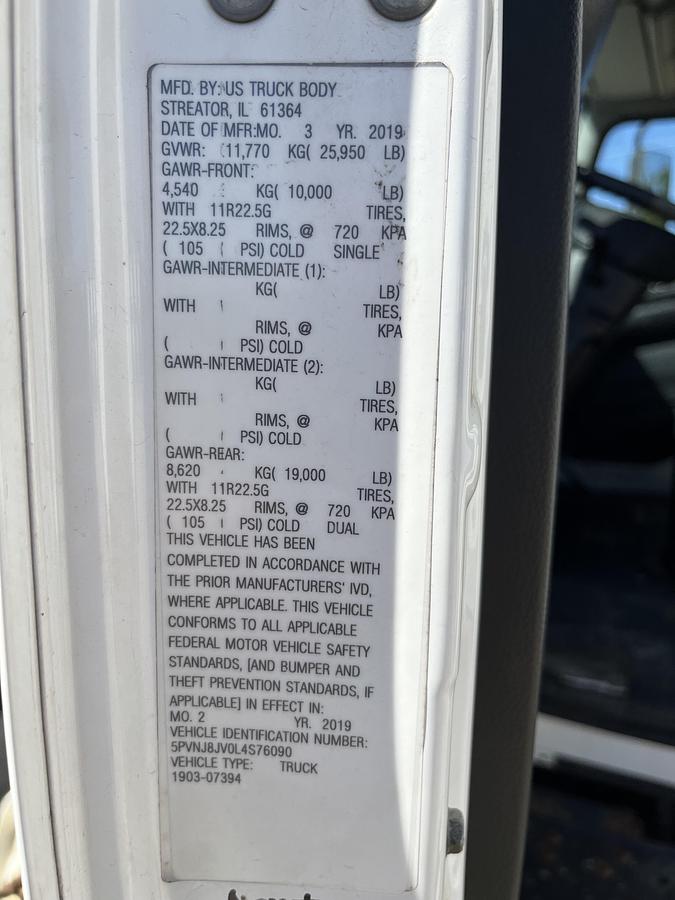 Used 2020 Hino 268A Box Truck