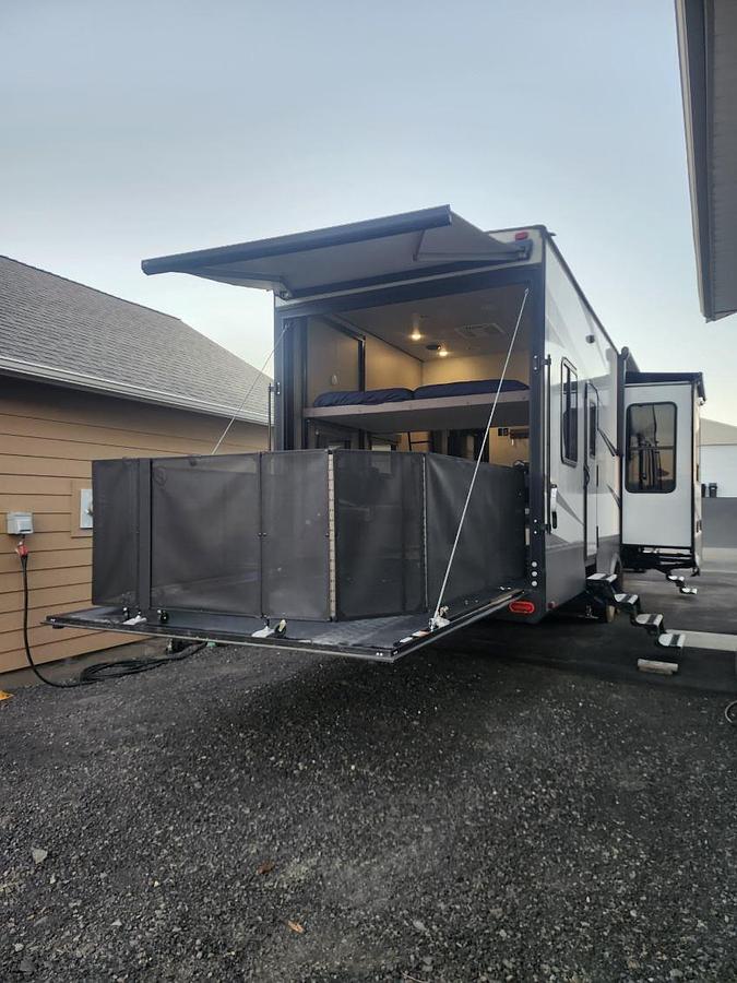 Used 2020 Grand Design Momentum G-Class 350G Fifth Wheel Toy Hauler