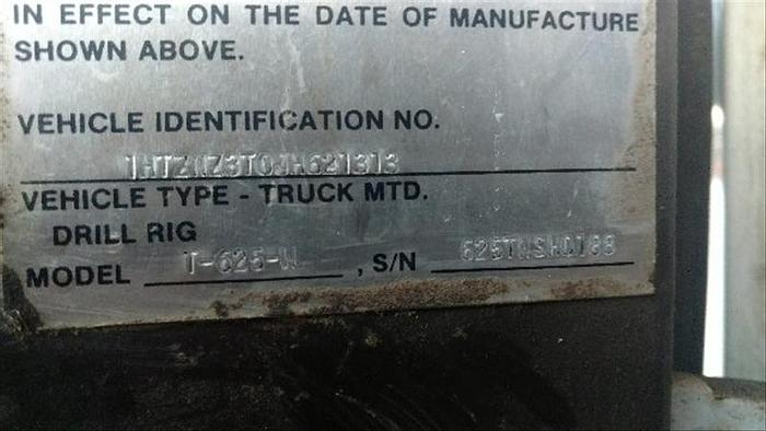 Used 1989 Reichdrill T625W Drill Rig - Sold