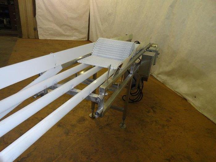 Used Stainless Steel belt Conveyor; 15"W x 10' 6"L