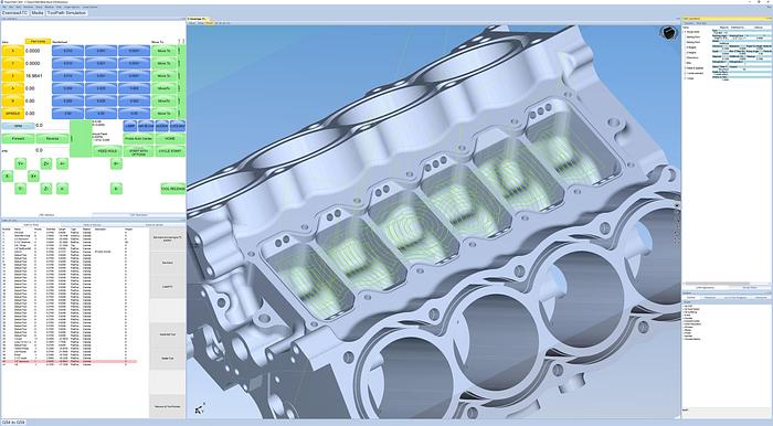 Used 2020 ROTTLER EM69HP 5-Axis CNC Cylinder Head Porting