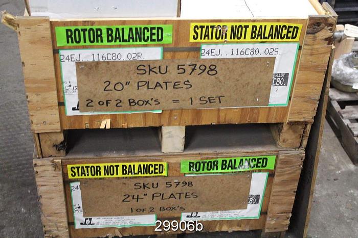 Unused Beloit DD 4000 24" Refiner Plates #29906