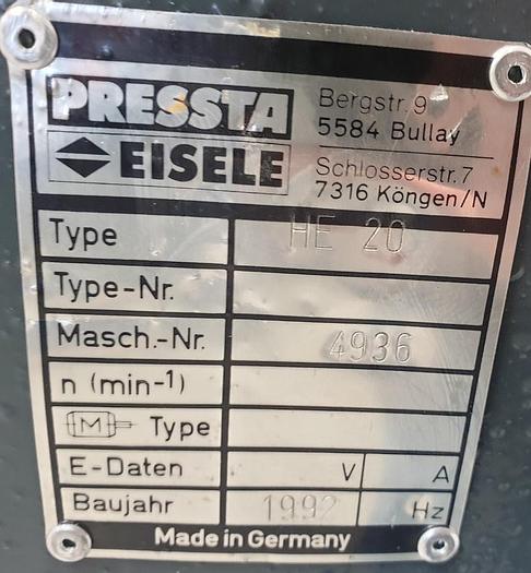Gebraucht Hydraulische Stanze Pressta Eisele HE 20