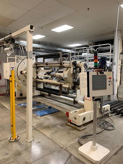 Used 66" GEOMETRICS TURRET REWINDER 40" OD CAPACITY - PENDING LS