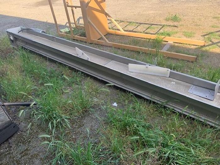 Used 12" Wide x 19.5' Long Flat Belt Conveyor
