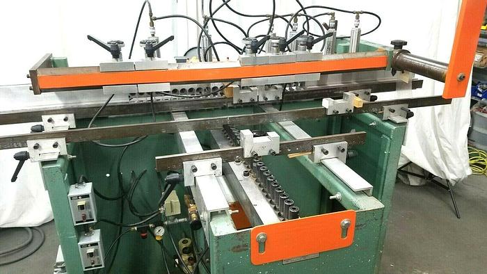 Used Ritter Model R46VH Multi Hole Bore Drill Woodworking Drilling Machine Cabinetry