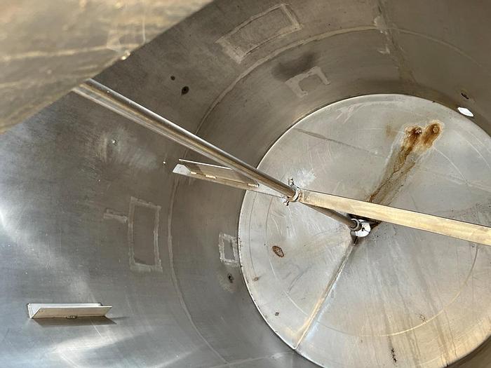 Used Tank, 900 Gallon, S/st, Agit, Cone Bottom #S744586