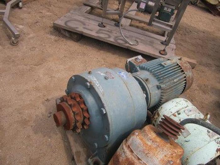Used Motor, 30 HP, Reliance, Gearhead, 125 RPM Out, 230/460V #S737272