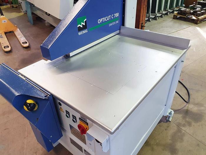 Used 2011 WEINIG Dimter Under table crosscut saw WEINIG OptiCut C700