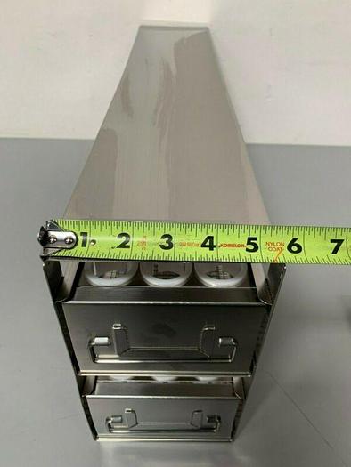 Used Argos R50102A Upright Freezer Drawer Rack for 50mL Tubes, Holds 102