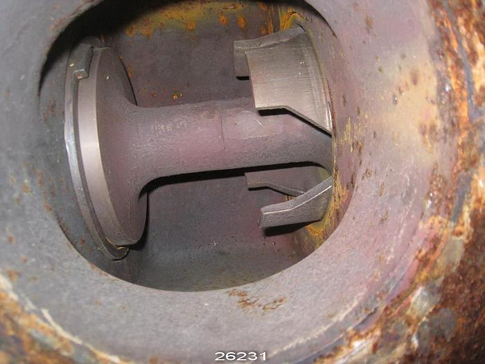 Used Fisher  Steam Valve, 6", With 6" Dp V Port Plug, 2" Travel, Air To Open Type 667 Actuator, Size 50, 125 Psig Pressure Rating, Iron Body, 316 Stainless Steel Trim, No Positioner #26231