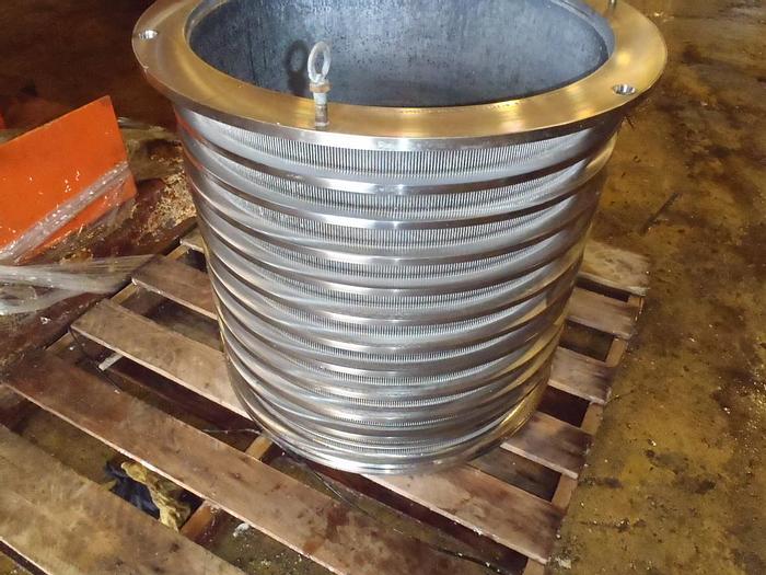 Used Black Clawson 24P Pressure Screen, .025" Slotted Basket #35252